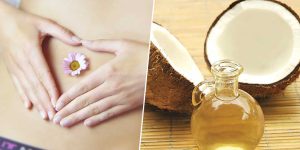 Put coconut oil in the belly button